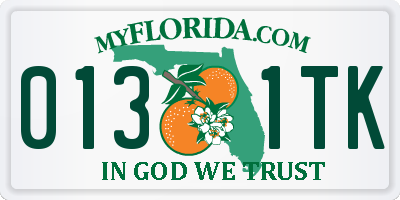 FL license plate 0131TK