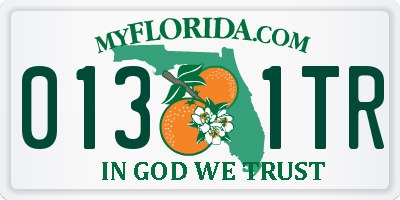FL license plate 0131TR