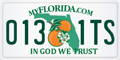 FL license plate 0131TS