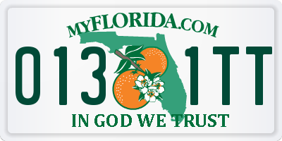 FL license plate 0131TT