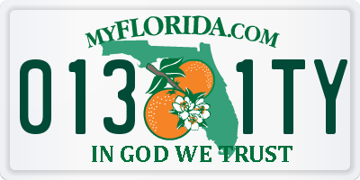 FL license plate 0131TY