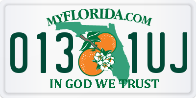 FL license plate 0131UJ