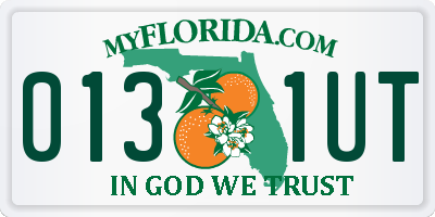 FL license plate 0131UT