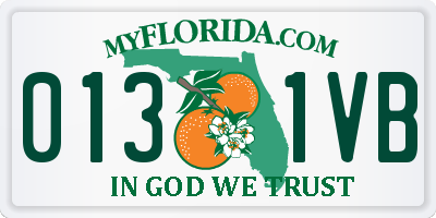 FL license plate 0131VB
