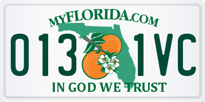 FL license plate 0131VC