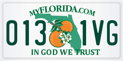 FL license plate 0131VG