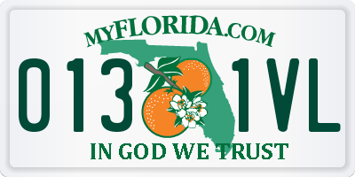 FL license plate 0131VL