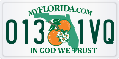 FL license plate 0131VQ