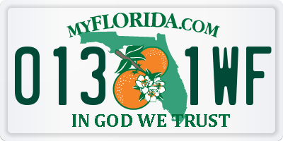 FL license plate 0131WF