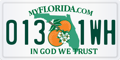 FL license plate 0131WH