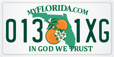 FL license plate 0131XG