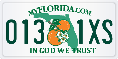 FL license plate 0131XS