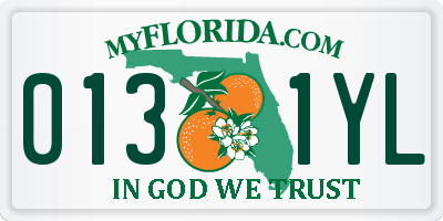 FL license plate 0131YL
