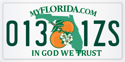 FL license plate 0131ZS