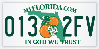 FL license plate 0132FV