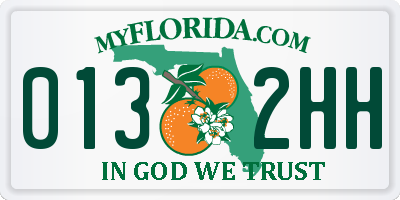 FL license plate 0132HH