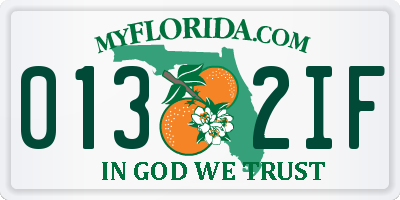 FL license plate 0132IF