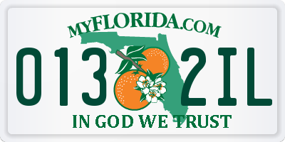 FL license plate 0132IL