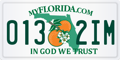 FL license plate 0132IM