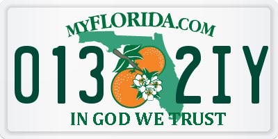 FL license plate 0132IY