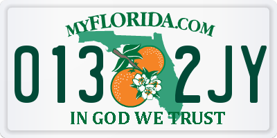 FL license plate 0132JY