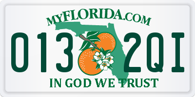 FL license plate 0132QI