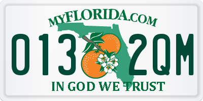 FL license plate 0132QM