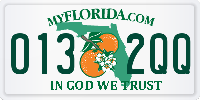 FL license plate 0132QQ