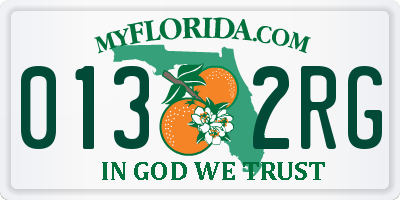 FL license plate 0132RG