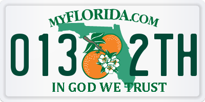 FL license plate 0132TH