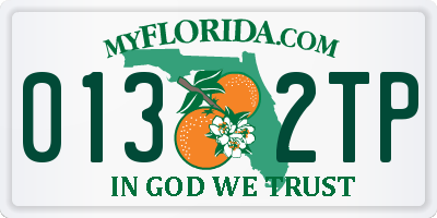 FL license plate 0132TP