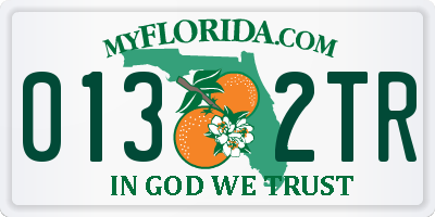 FL license plate 0132TR