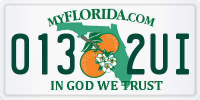 FL license plate 0132UI