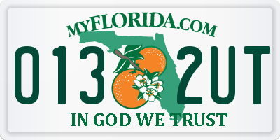 FL license plate 0132UT