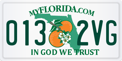 FL license plate 0132VG