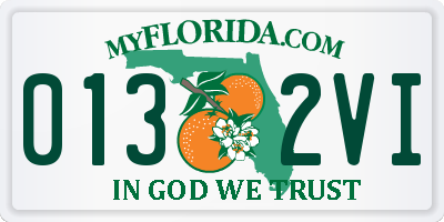 FL license plate 0132VI