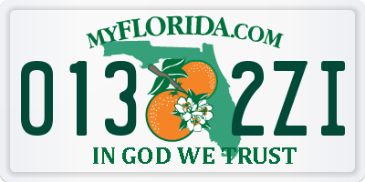 FL license plate 0132ZI