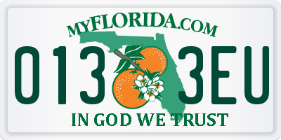 FL license plate 0133EU
