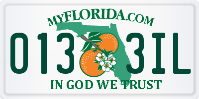 FL license plate 0133IL