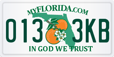 FL license plate 0133KB