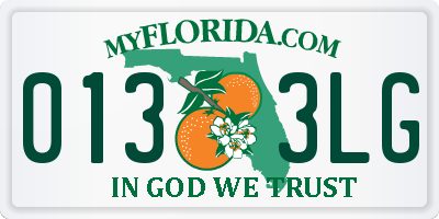 FL license plate 0133LG