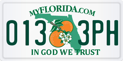 FL license plate 0133PH