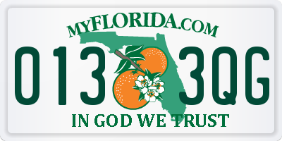 FL license plate 0133QG
