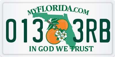 FL license plate 0133RB