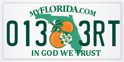 FL license plate 0133RT
