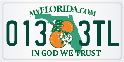 FL license plate 0133TL