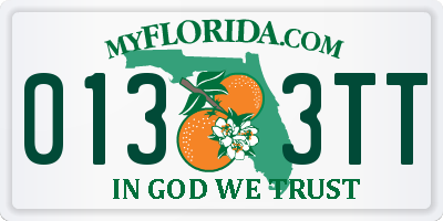 FL license plate 0133TT