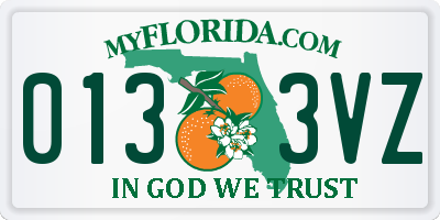 FL license plate 0133VZ