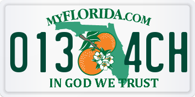 FL license plate 0134CH