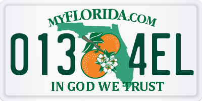 FL license plate 0134EL